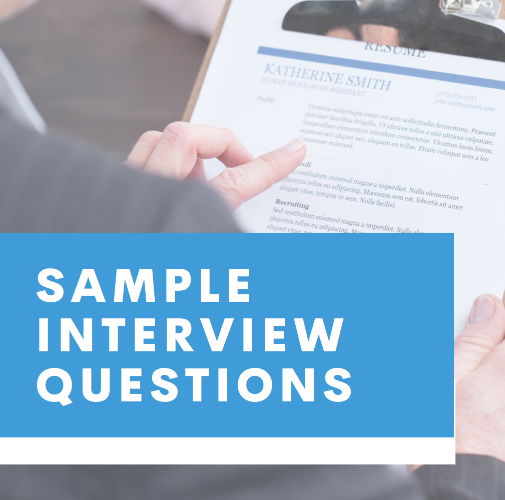 Sample Interview Questions